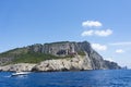 Lighthouse `Faro di Punta Carena`, Anacapri, Capri island, Italy. Royalty Free Stock Photo