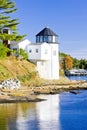 lighthouse, First Light Bed Breakfast, Maine, USA