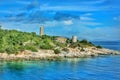 Lighthouse in Fiscardo Kefalonia Royalty Free Stock Photo