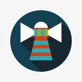 Lighthouse flat icon with long shadow Royalty Free Stock Photo