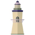 Lighthouse in flat style