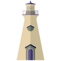 Lighthouse in flat style