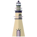 Lighthouse in flat style