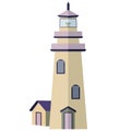 Lighthouse in flat style