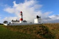 Lighthouse and Fog Horn. Royalty Free Stock Photo