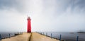 Lighthouse in Fog