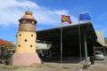 Lighthouse in front of Maurice Bishop International Airport in Grenada