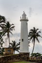 Lighthouse in Galle Fort in Bay of Galle on southwest coast of Sri Lanka. Royalty Free Stock Photo