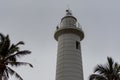 Lighthouse in Galle Fort in Bay of Galle on southwest coast of Sri Lanka Royalty Free Stock Photo