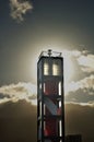 Morning sunshine through the lighthouse Royalty Free Stock Photo