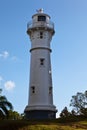 Lighthouse at the Gatun locks, lake side. Royalty Free Stock Photo