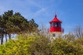 The lighthouse Gellen on the island Hiddensee, Germany Royalty Free Stock Photo