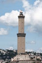 Genoa lighthouse. Symbol of the city Royalty Free Stock Photo