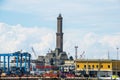 Lighthouse of Genoa / Lanterna di Genova Royalty Free Stock Photo