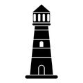 lighthouse guide sea pictogram