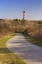 The lighthouse of Haamstede in Zeeland, The Netherlands Royalty Free Stock Photo