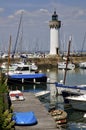 Lighthouse the Haliguen port in France