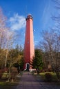 lighthouse in Hel in Poland Royalty Free Stock Photo
