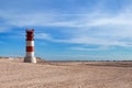 Lighthouse at heligoland dune island