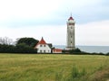 Lighthouse in Helnaes Denmark