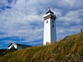 Lighthouse in Helnaes Denmark