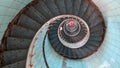 Lighthouse high staircase of La Coubre in La Tremblade Charente Maritime in west coast france Royalty Free Stock Photo