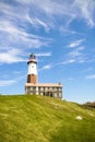 Lighthouse on Hiltop Royalty Free Stock Photo