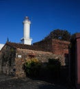 Lighthouse of Historic Quarter of the City of Colonia del Sacramento, Uruguay Royalty Free Stock Photo