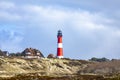 Lighthouse of Hoernum on Sylt island, Germany Royalty Free Stock Photo