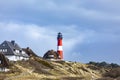 Lighthouse of Hoernum on Sylt island, Germany Royalty Free Stock Photo