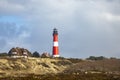 Lighthouse of Hoernum on Sylt island, Germany Royalty Free Stock Photo