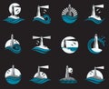 Lighthouse icon set