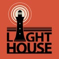 Lighthouse icon or sign