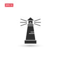 Lighthouse icon vector design isolated 3 Royalty Free Stock Photo