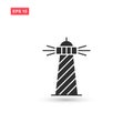 Lighthouse icon vector design isolated 5 Royalty Free Stock Photo