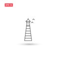 Lighthouse icon vector design isolated 8 Royalty Free Stock Photo