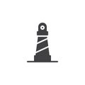 Lighthouse icon vector Royalty Free Stock Photo