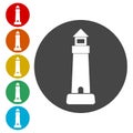 Lighthouse Icon Vector Royalty Free Stock Photo