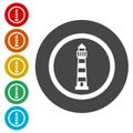 Lighthouse Icon Vector Royalty Free Stock Photo