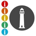 Lighthouse Icon Vector Royalty Free Stock Photo