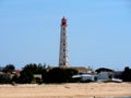 Lighthouse On Ilha Da Culatra Portugal Royalty Free Stock Photo