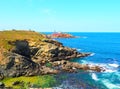 Lighthouse of Illa Pancha in Ribadeo, Galicia - Spain