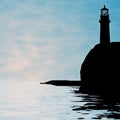 Lighthouse illustration Royalty Free Stock Photo