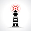 Lighthouse illustration Royalty Free Stock Photo