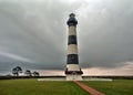 Lighthouse and incoming stormclouds Royalty Free Stock Photo