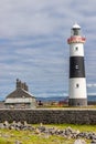 Lighthouse  in Inisheer island Royalty Free Stock Photo