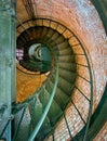 Lighthouse interior stair spiral