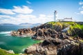 Lighthouse in Ireland Sea Ocean Coast Royalty Free Stock Photo