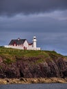 Lighthouse at the Irish coast near Dingle Royalty Free Stock Photo
