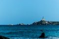 Lighthouse on Island of Cabbages, Cagliari, Sardinia, Italy